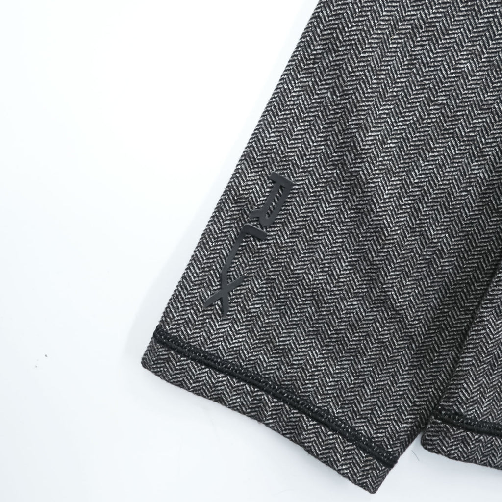 RLX RALPH LAUREN Herringbone Half-Zip Pullover Gray Size L Made in China