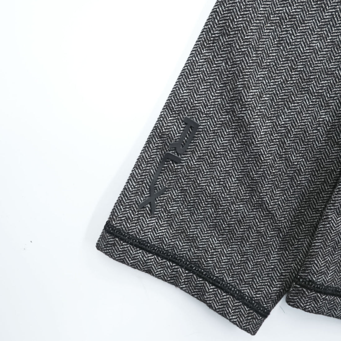 RLX RALPH LAUREN Herringbone Half-Zip Pullover Gray Size L Made in China