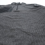 RLX RALPH LAUREN Herringbone Half-Zip Pullover Gray Size L Made in China