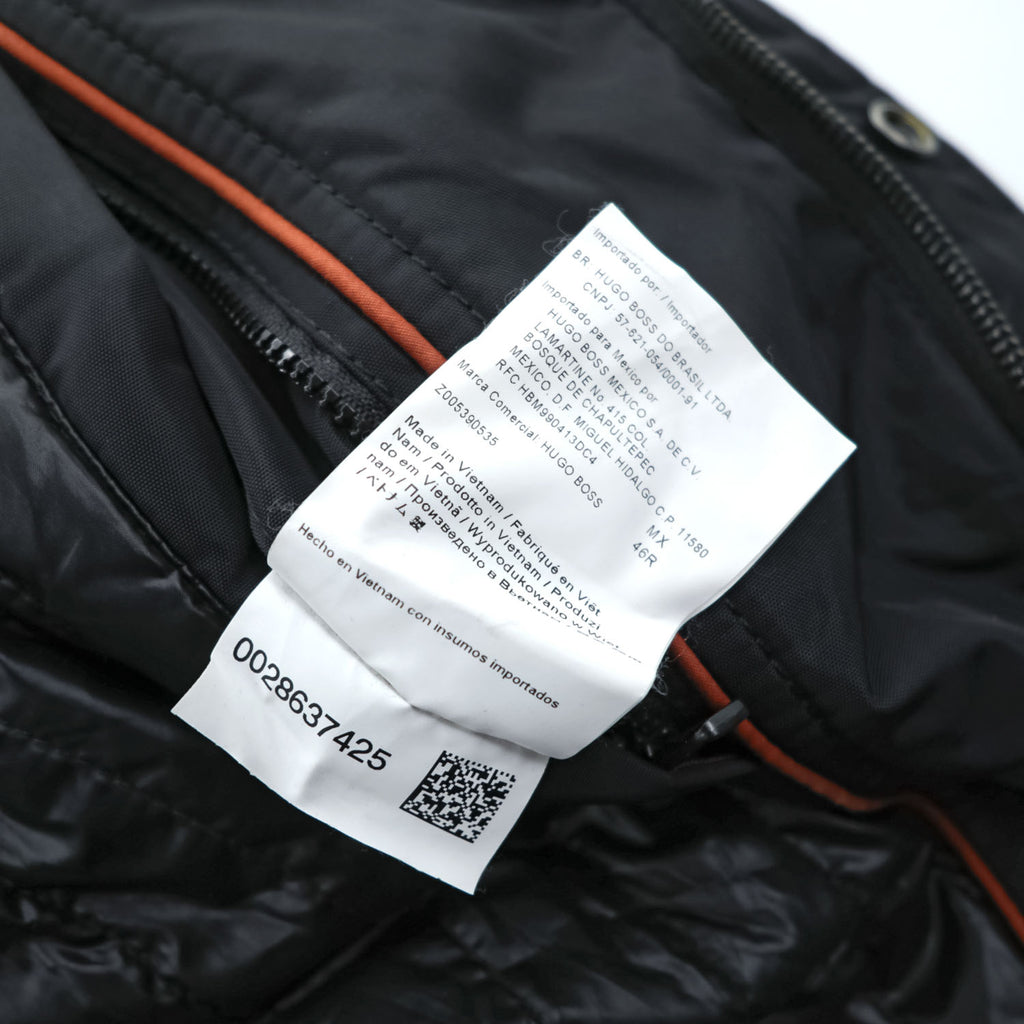 HUGO BOSS ミリタリー 中綿 フィールドジャケット L ブラック マルチポケット
