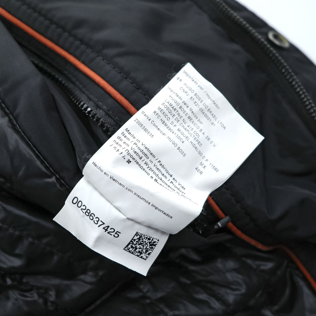 HUGO BOSS ミリタリー 中綿 フィールドジャケット L ブラック マルチポケット