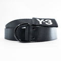 Y-3 ( YOHJI YAMAMOTO × adidas ) Dリング ナイロン ウェビング ロングベルト ブラック LOGO RING BELT