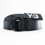 Y-3 ( YOHJI YAMAMOTO × adidas ) Dリング ナイロン ウェビング ロングベルト ブラック LOGO RING BELT