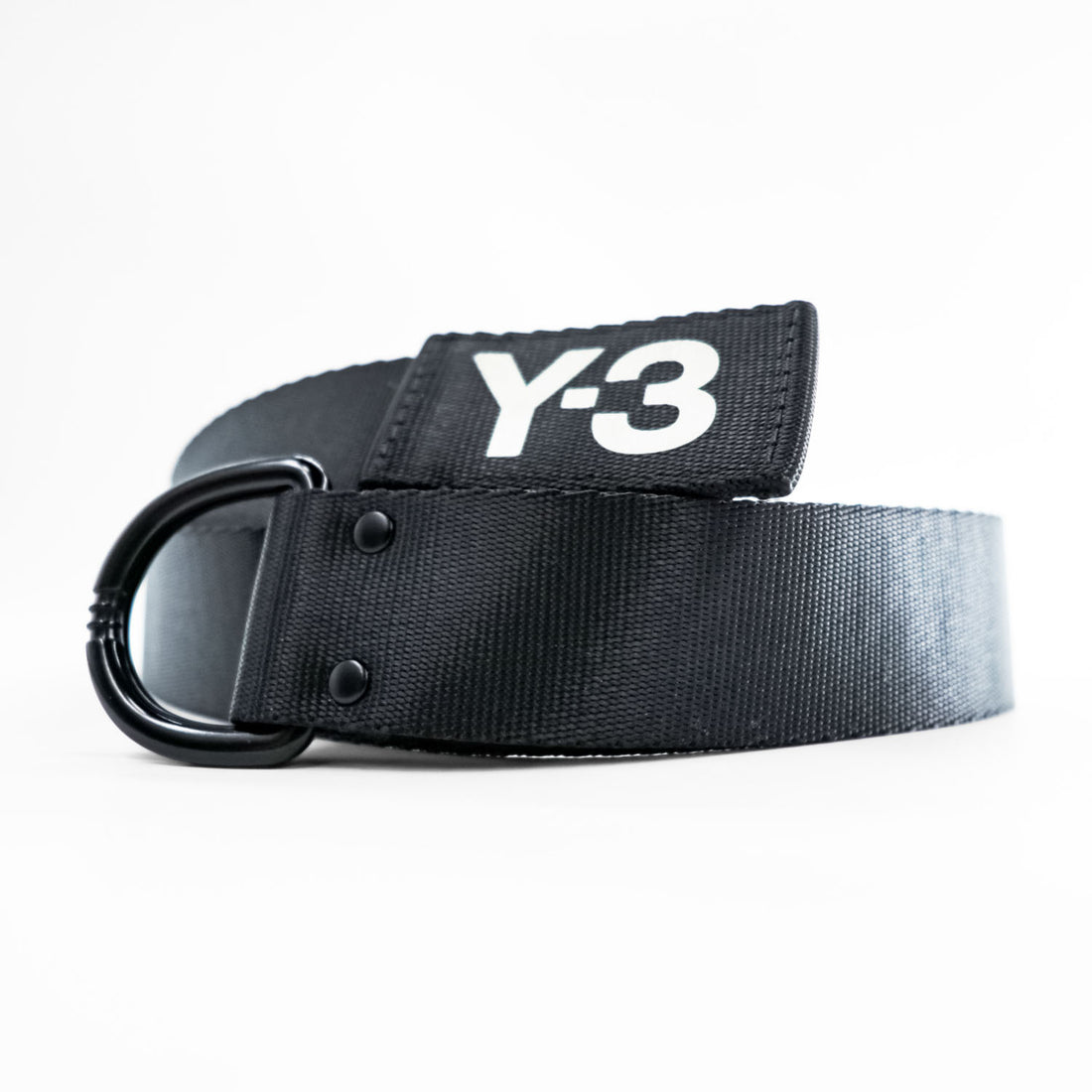 Y-3 ( YOHJI YAMAMOTO × adidas ) Dリング ナイロン ウェビング ロングベルト ブラック LOGO RING BELT