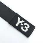Y-3 ( YOHJI YAMAMOTO × adidas ) Dリング ナイロン ウェビング ロングベルト ブラック LOGO RING BELT