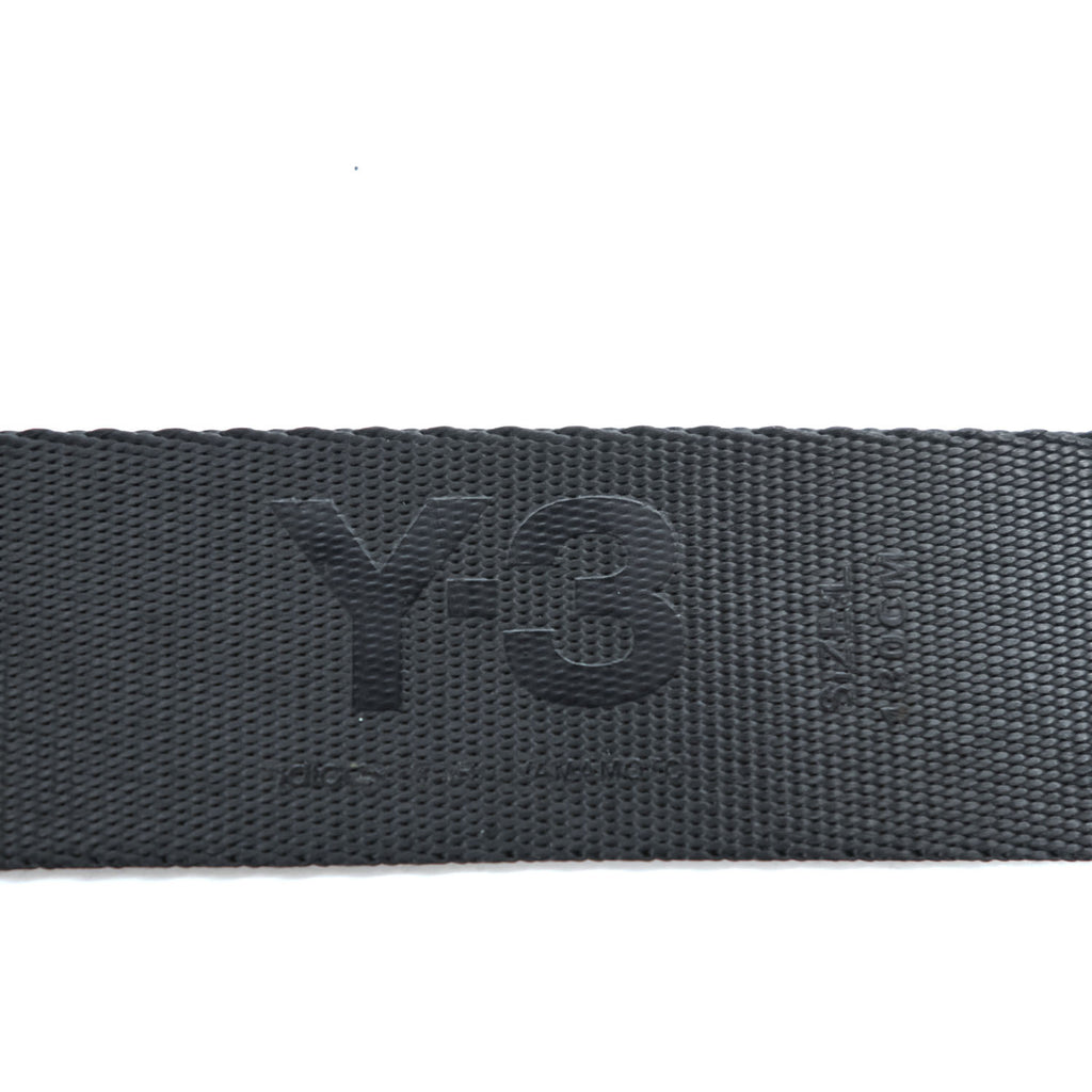 Y-3 ( YOHJI YAMAMOTO × adidas ) Dリング ナイロン ウェビング ロングベルト ブラック LOGO RING BELT
