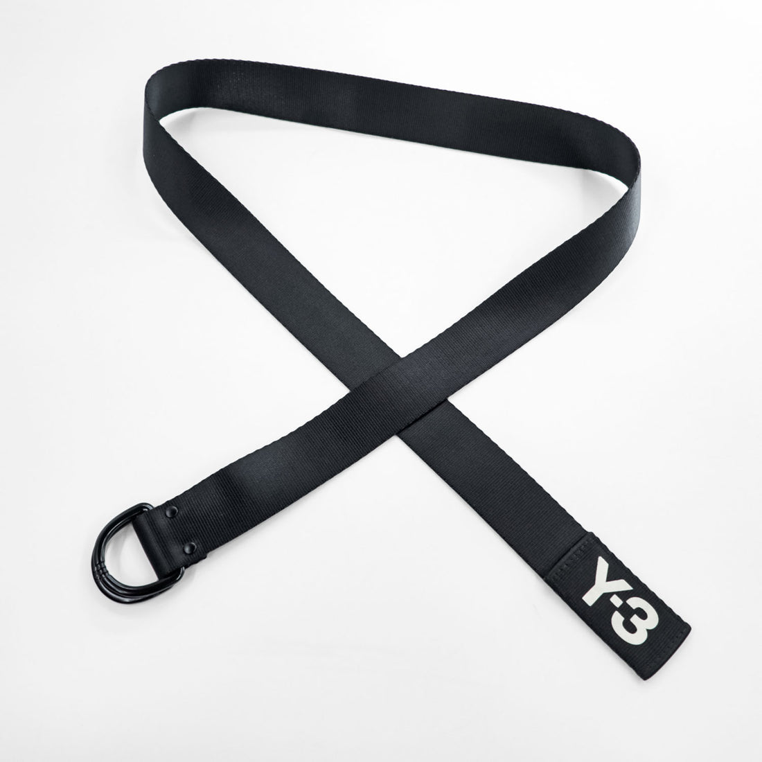 Y-3 ( YOHJI YAMAMOTO × adidas ) Dリング ナイロン ウェビング ロングベルト ブラック LOGO RING BELT