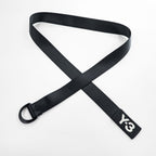 Y-3 ( YOHJI YAMAMOTO × adidas ) Dリング ナイロン ウェビング ロングベルト ブラック LOGO RING BELT