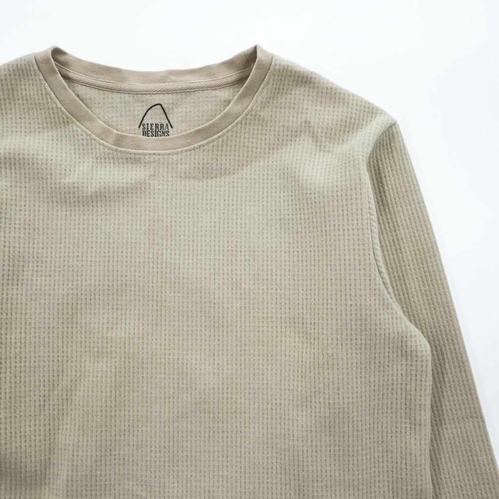 SIERRA DESIGNS Waffle Long Sleeve T-Shirt Beige L Thermal