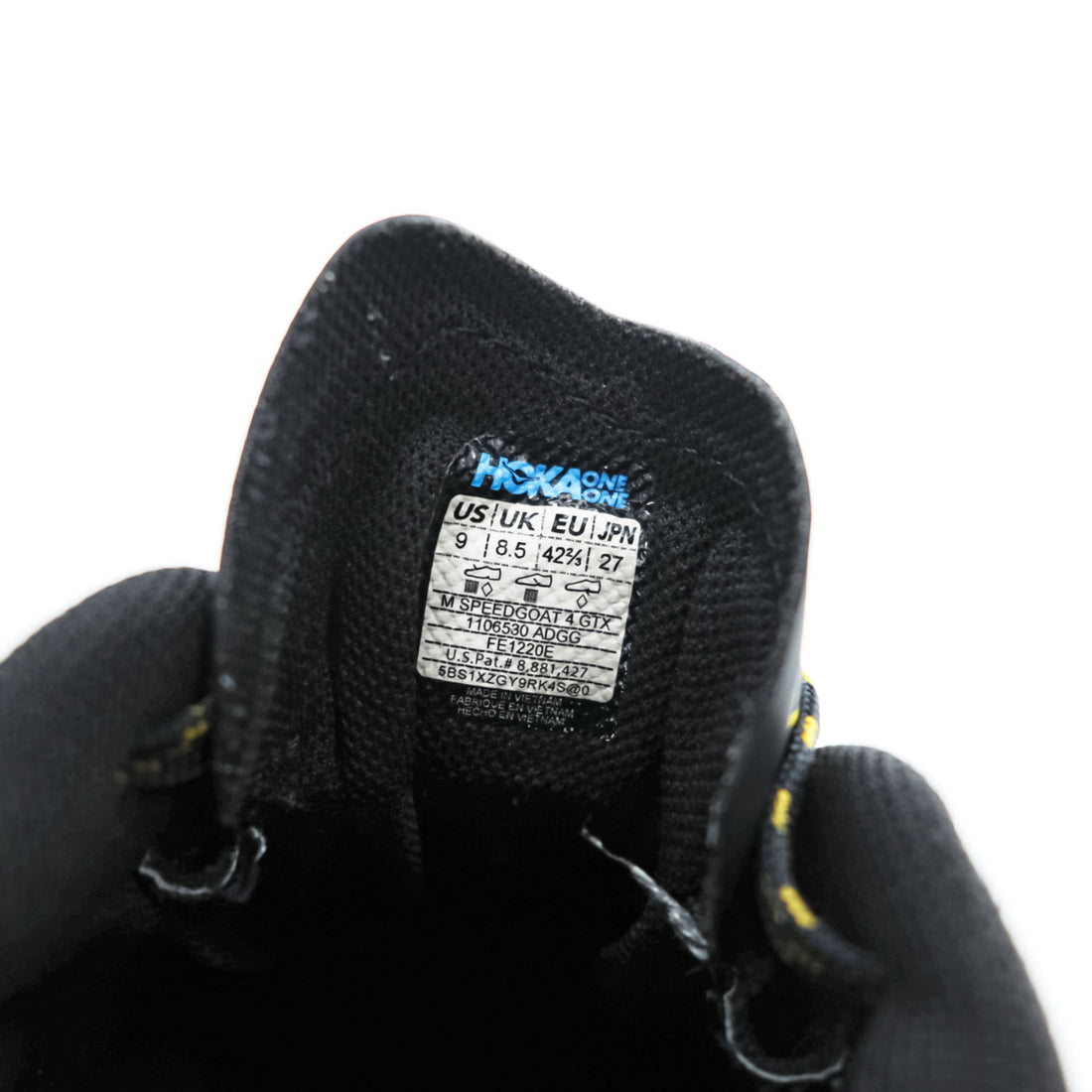 HOKA ONE ONE SPEEDGOAT 4 GTX 1106530 ADGG Men's Trail Running Shoes Black JPN 27 GORE-TEX