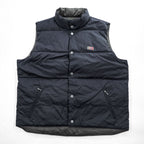 NAPAPIJRI リバーシブル ダウンベスト XL ブラック リップストップ NEW NORDIC REVERS スナップボタン NOYMKF