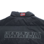 NAPAPIJRI リバーシブル ダウンベスト XL ブラック リップストップ NEW NORDIC REVERS スナップボタン NOYMKF