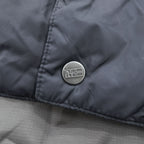 NAPAPIJRI リバーシブル ダウンベスト XL ブラック リップストップ NEW NORDIC REVERS スナップボタン NOYMKF