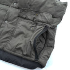 NAPAPIJRI リバーシブル ダウンベスト XL ブラック リップストップ NEW NORDIC REVERS スナップボタン NOYMKF