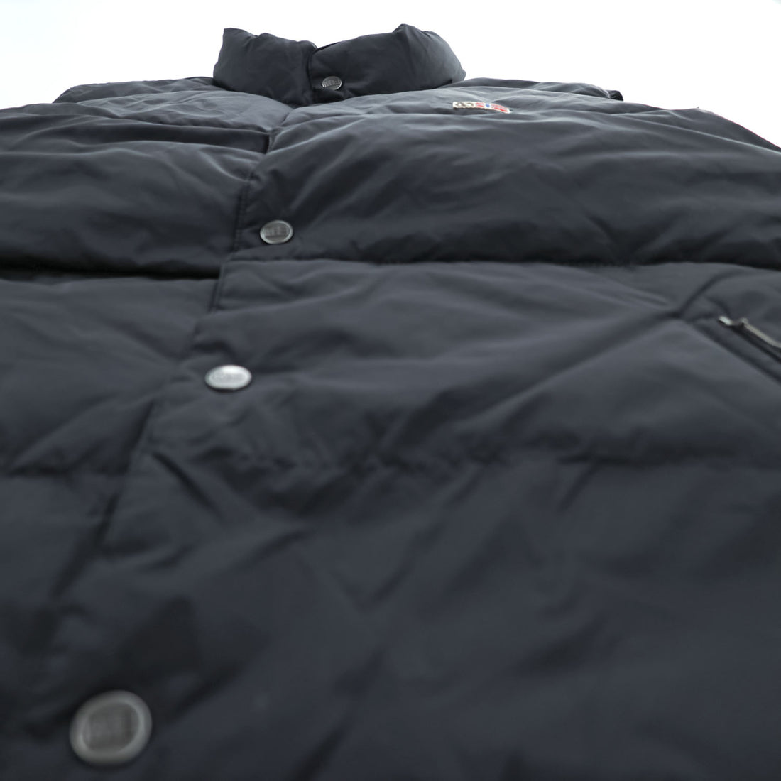 NAPAPIJRI リバーシブル ダウンベスト XL ブラック リップストップ NEW NORDIC REVERS スナップボタン NOYMKF