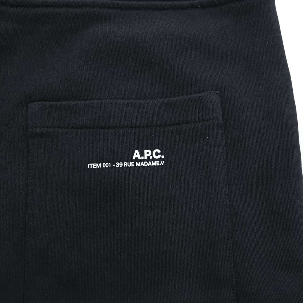 A.P.C. 日本製 スウェットパンツ M ブラック 24213-1-90312