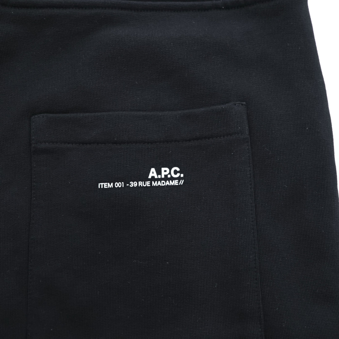 A.P.C. 日本製 スウェットパンツ M ブラック 24213-1-90312