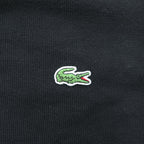 LACOSTE Vネック コットンニット セーター XL ブラック ワンポイント ワニロゴ AH1951