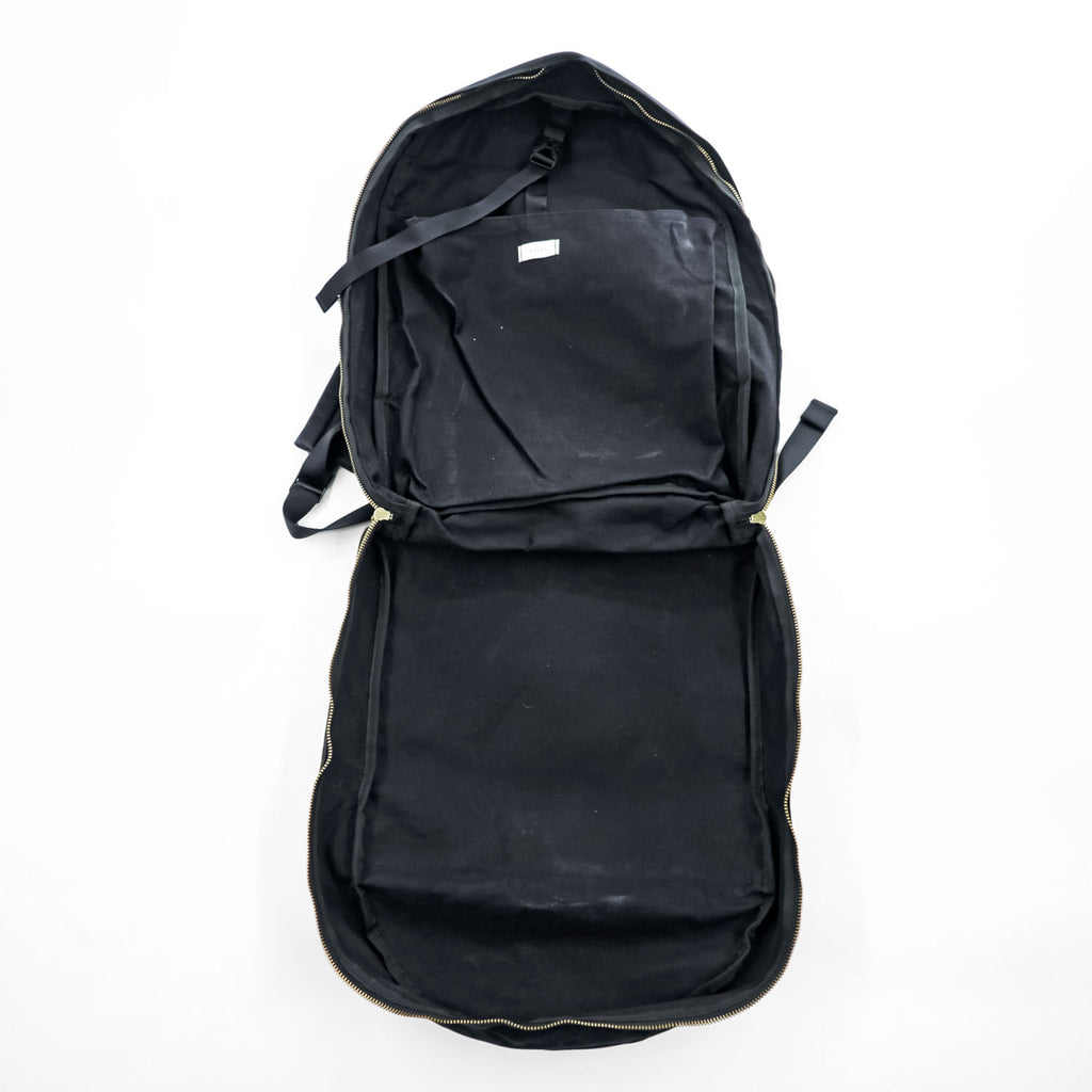 KEESE キャンバス バックパック リュック ブラック 帆布 デイバッグ
