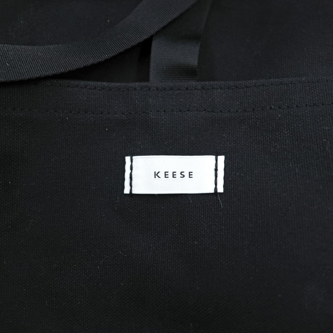 KEESE キャンバス バックパック リュック ブラック 帆布 デイバッグ