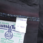 Harris Tweed ツイード 2B テーラードジャケット ヘリンボーン ブレザー L ネイビー グレー スコットランド製