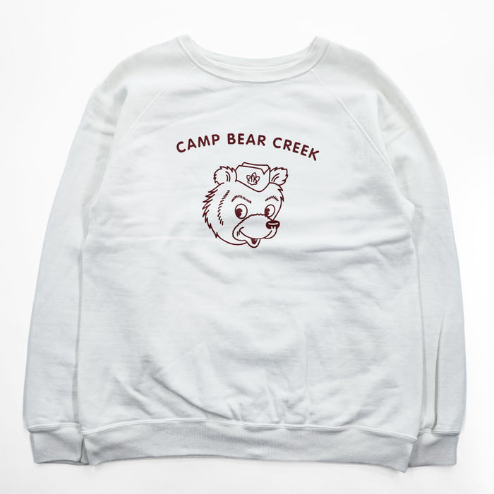 DUBBLE WORKS ( WAREHOUSE ) 日本製 スウェット トレーナー M ホワイト CAMP BEAR CREEK