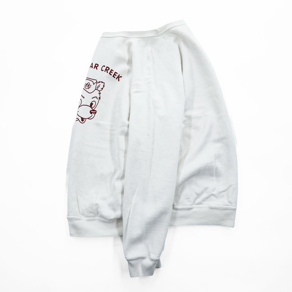 DUBBLE WORKS ( WAREHOUSE ) 日本製 スウェット トレーナー M ホワイト CAMP BEAR CREEK