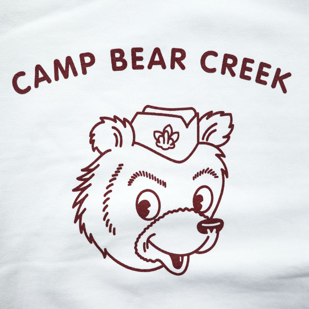 DUBBLE WORKS ( WAREHOUSE ) 日本製 スウェット トレーナー M ホワイト CAMP BEAR CREEK