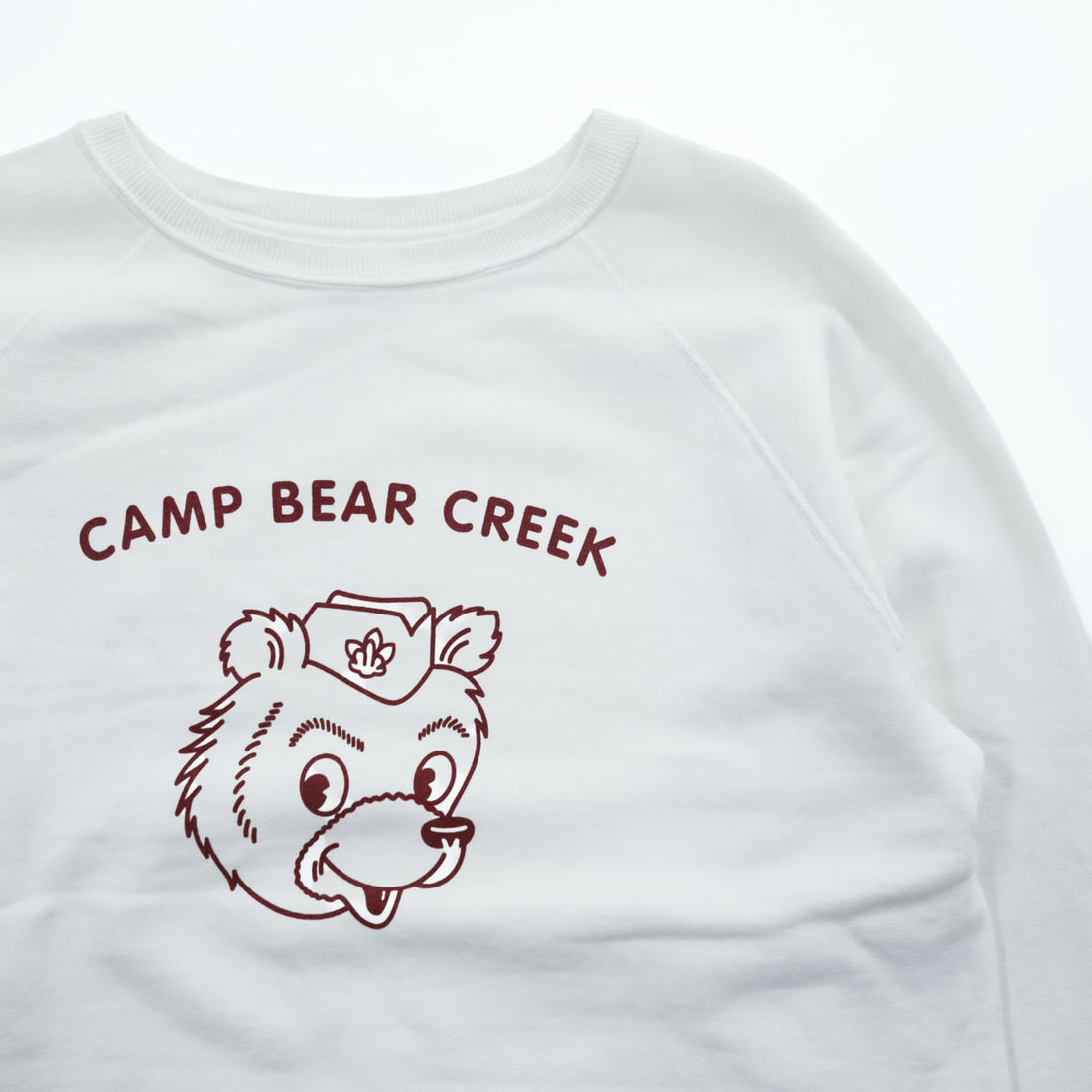 DUBBLE WORKS ( WAREHOUSE ) 日本製 スウェット トレーナー M ホワイト CAMP BEAR CREEK