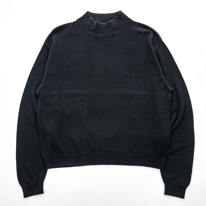 PENDLETON 90年代 USA製 ヴィンテージ モックネック コットンニット L ブラック セーター