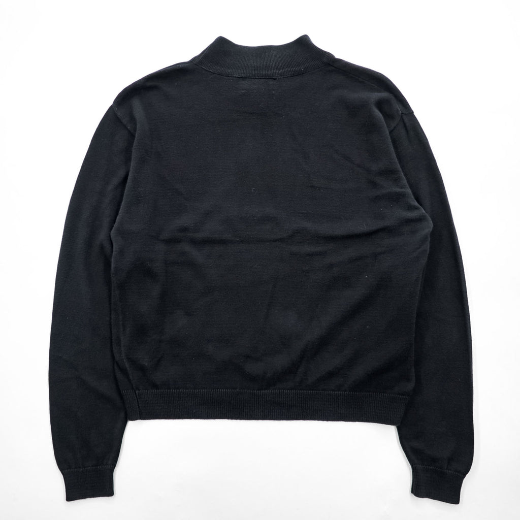 PENDLETON 90年代 USA製 ヴィンテージ モックネック コットンニット L ブラック セーター