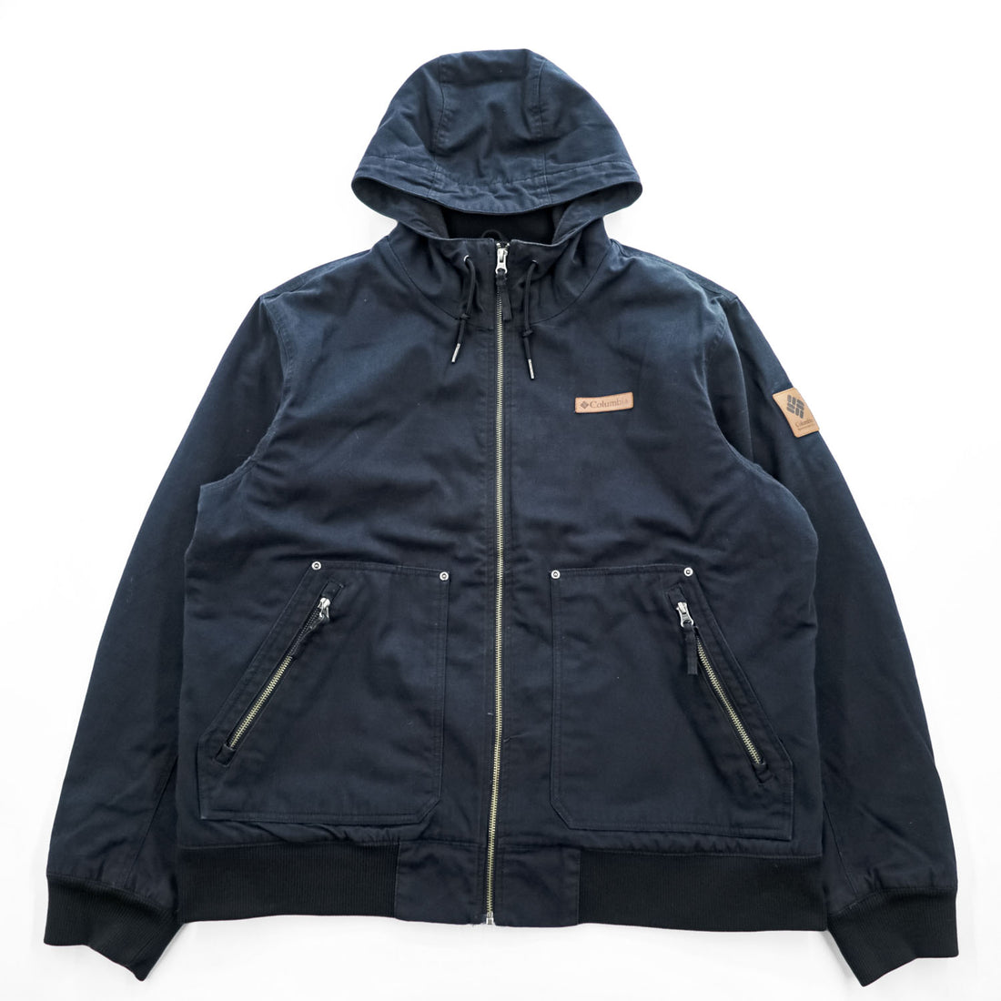Columbia ロマビスタ フーデッドジャケット XL ブラック フリースライナー 中綿 ダック地 キャンバス XM1664