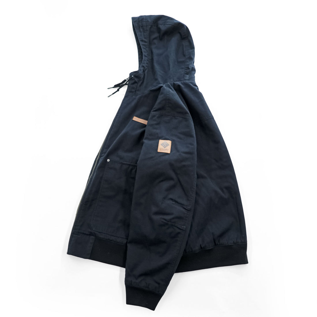 Columbia ロマビスタ フーデッドジャケット XL ブラック フリースライナー 中綿 ダック地 キャンバス XM1664