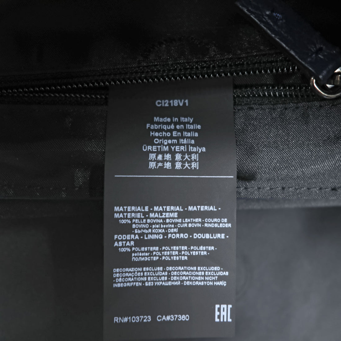 ARMANI COLLEZIONI イタリア製 レザー メッセンジャーバッグ ショルダーバッグ シボ革 ネイビー CI218V1
