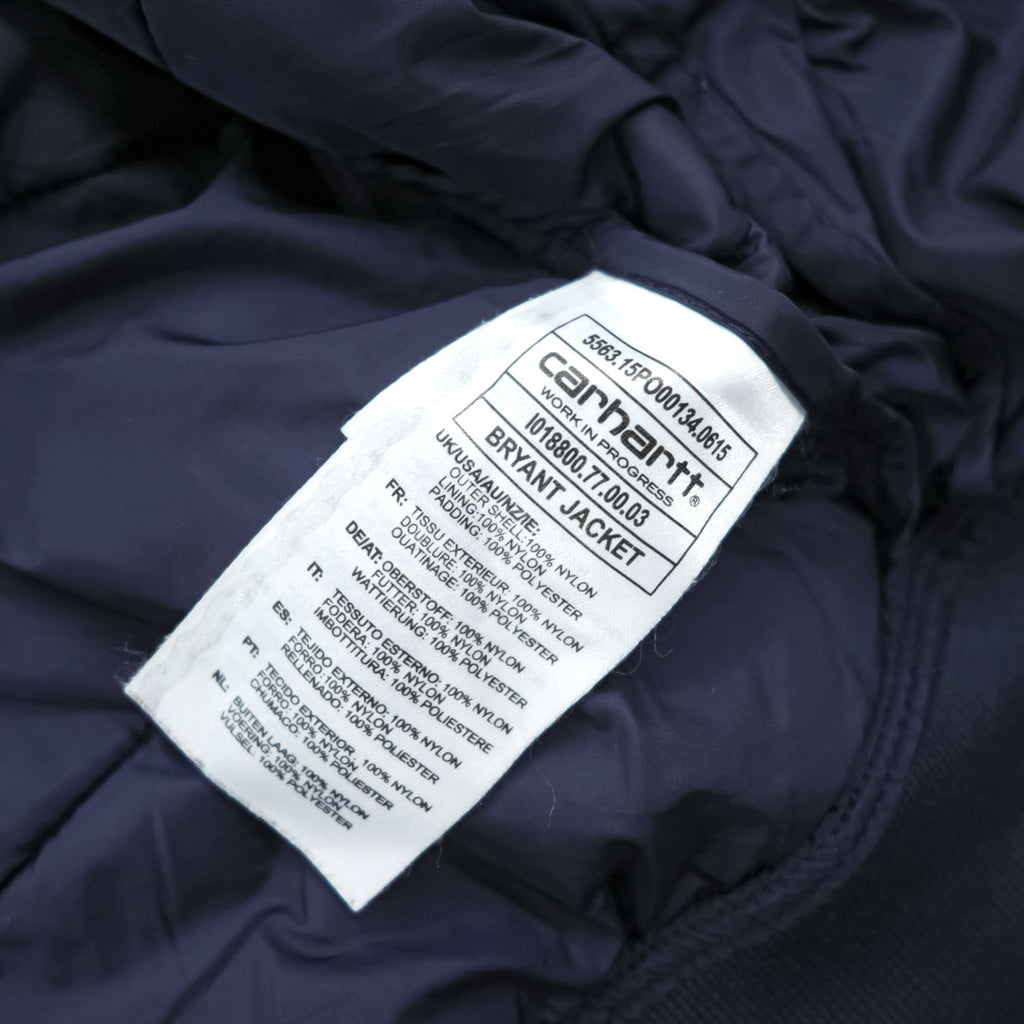 carhartt WIP 中綿 フライトジャケット BRYANT JACKET キルティング M ネイビー ボンバージャケット IO18800