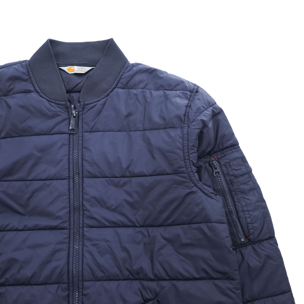 carhartt WIP 中綿 フライトジャケット BRYANT JACKET キルティング M ネイビー ボンバージャケット IO18800