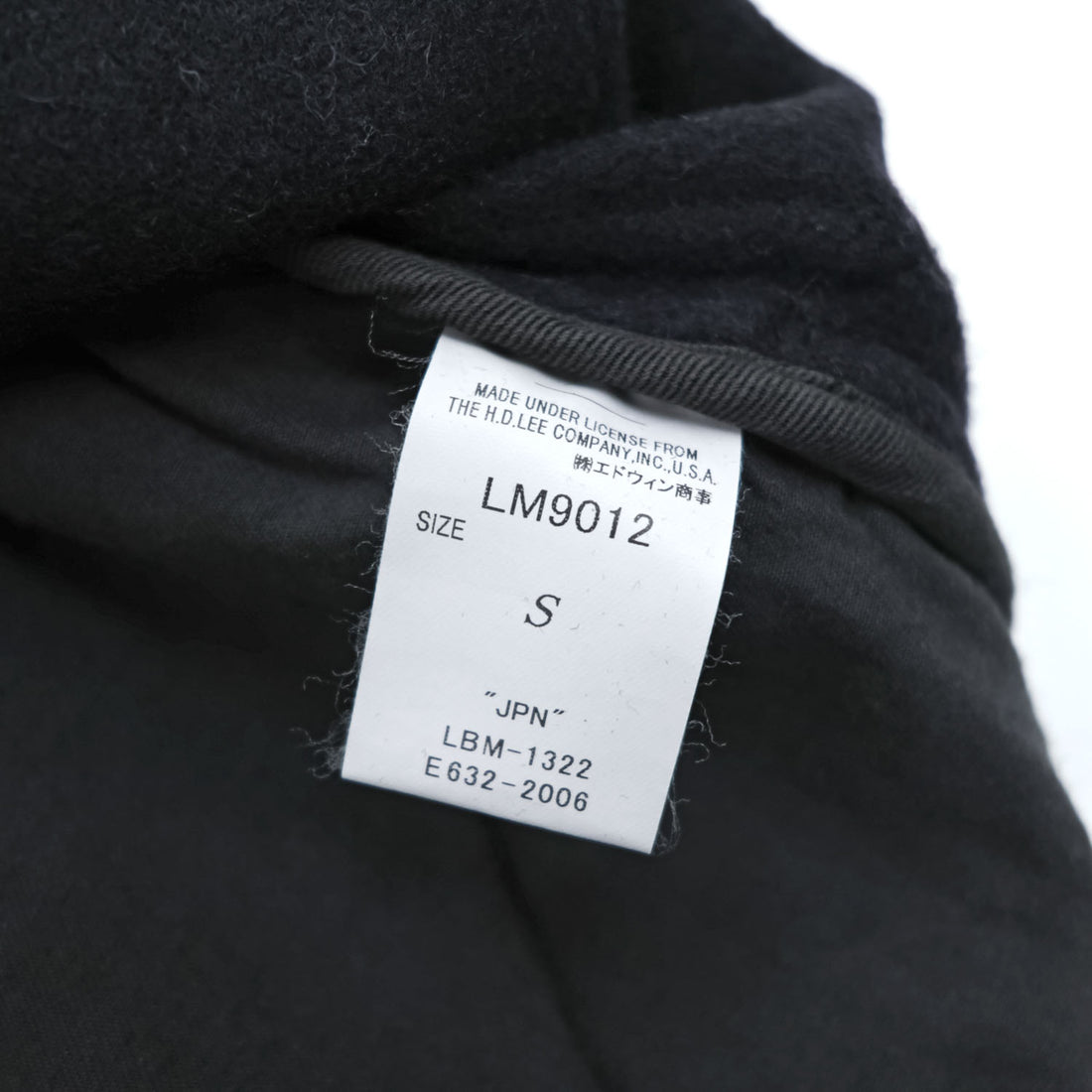 Lee LM9012 Black Wool Hunting Jacket Men's S