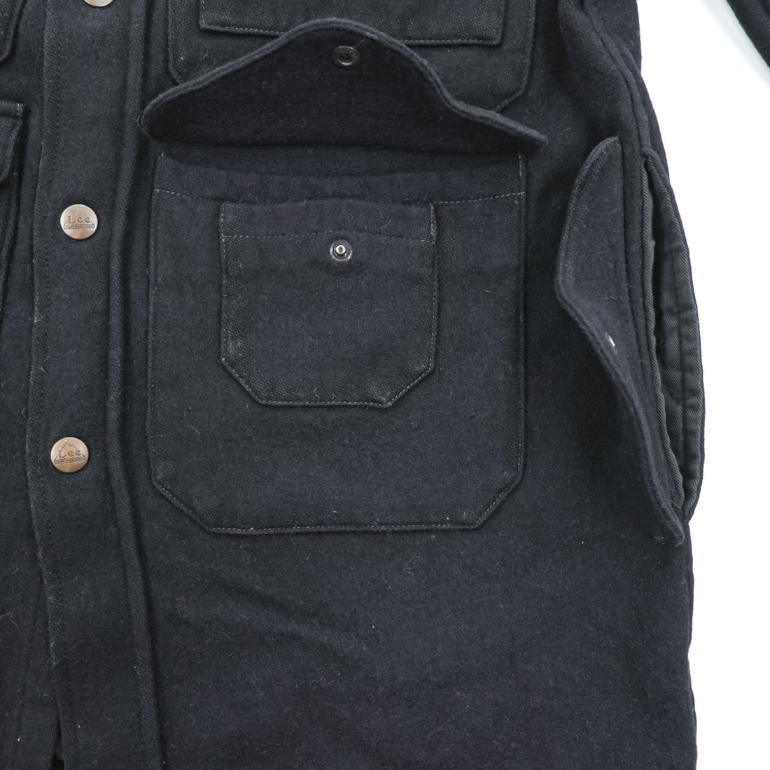Lee LM9012 Black Wool Hunting Jacket Men's S