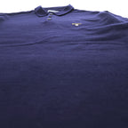 Barbour ニットポロシャツ 100%ウール XXL ネイビー ハーフボタン MKN1270NY91