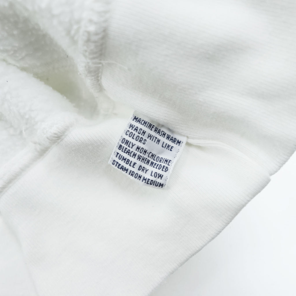 Polo Ralph Lauren 90年代 クルーネック スウェット トレーナー L ホワイト 裏起毛 スモールポニー ロゴ 刺繍
