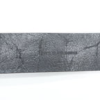 Jean Paul Gaultier Logo Print Leather Belt Brown Silver Roller Buckle Made in France 80 32