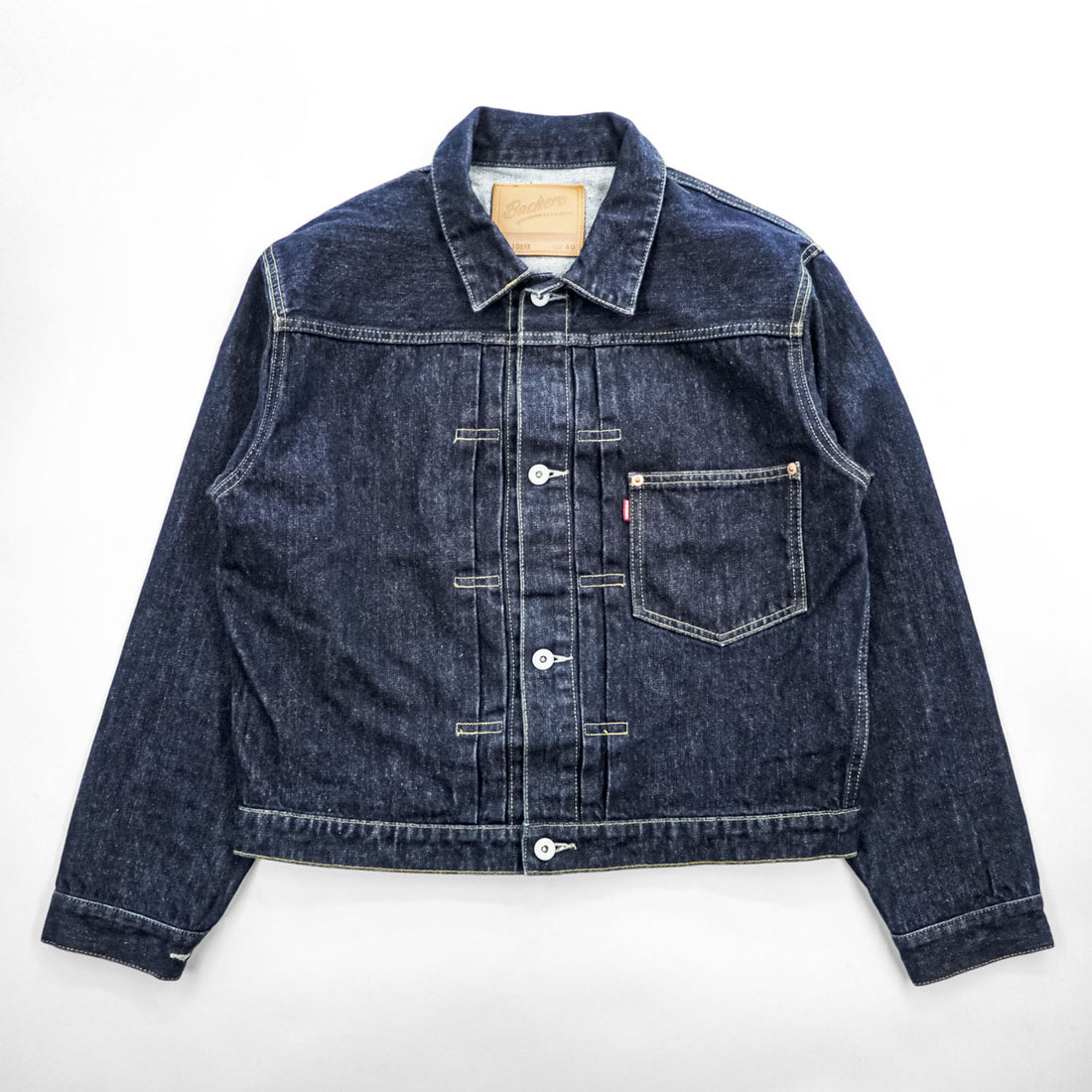 Backers 106XX Type 1 WWII Style Denim Jacket Indigo Selvedge Style Cinch Back Size 40