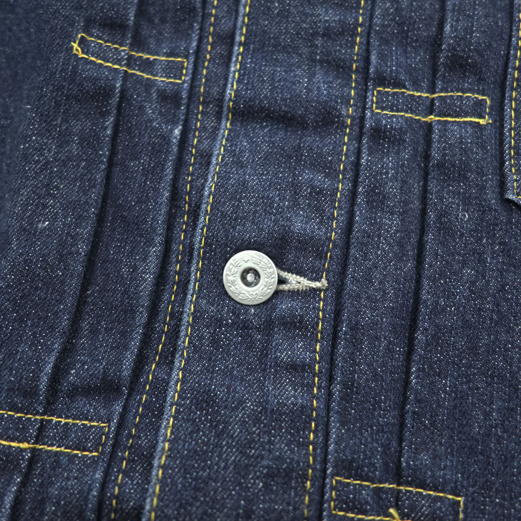 Backers 106XX Type 1 WWII Style Denim Jacket Indigo Selvedge Style Cinch Back Size 40