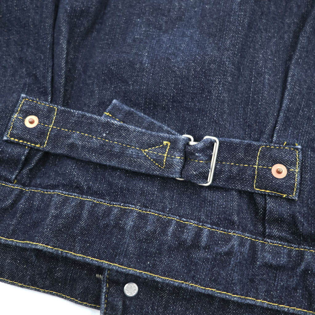 Backers 106XX Type 1 WWII Style Denim Jacket Indigo Selvedge Style Cinch Back Size 40