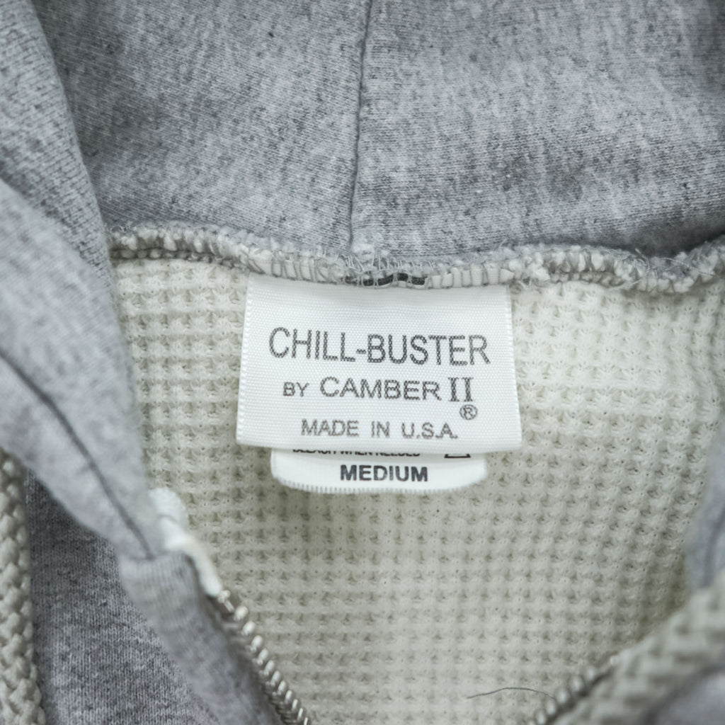 CAMBER II CHILL-BUSTER Thermal Lined Double Zip Hoodie Gray Made in USA Men's M