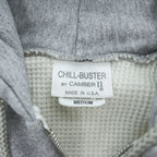 CAMBER II CHILL-BUSTER Thermal Lined Double Zip Hoodie Gray Made in USA Men's M