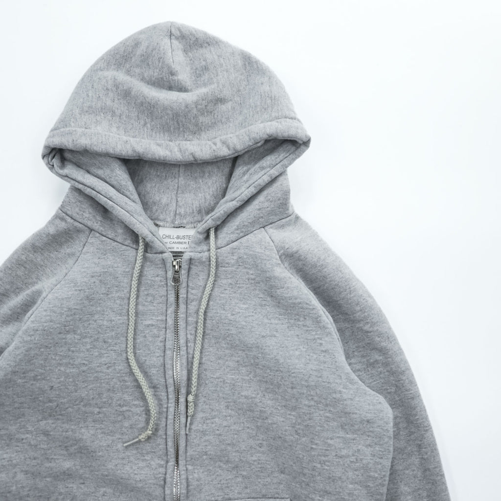 CAMBER II CHILL-BUSTER Thermal Lined Double Zip Hoodie Gray Made in USA Men's M