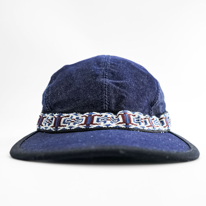 KAVU デニム キャップ インディゴ ブルー ウェビング ストラップ USA製