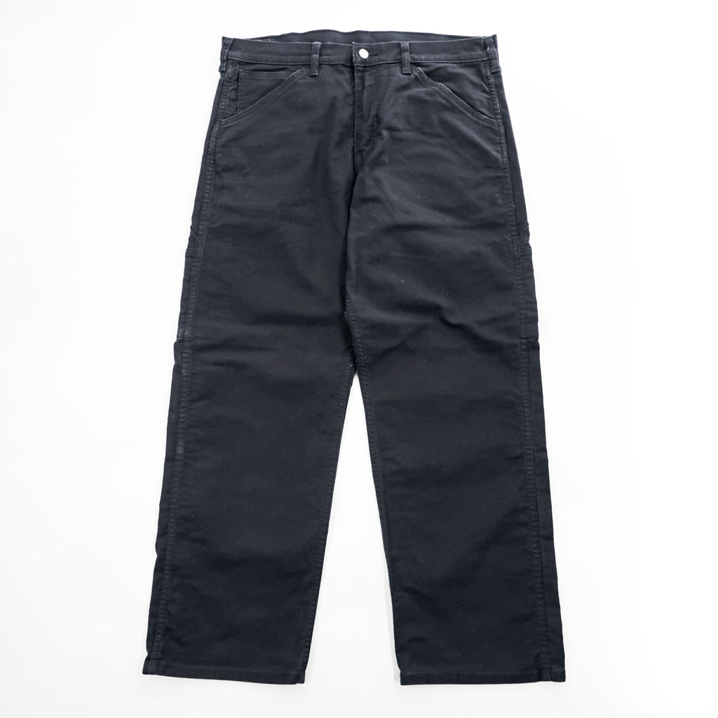 Levi Strauss cargo work pants, size L, black canvas, wide fit, workwear fit, duck fabric, A1136-0001
