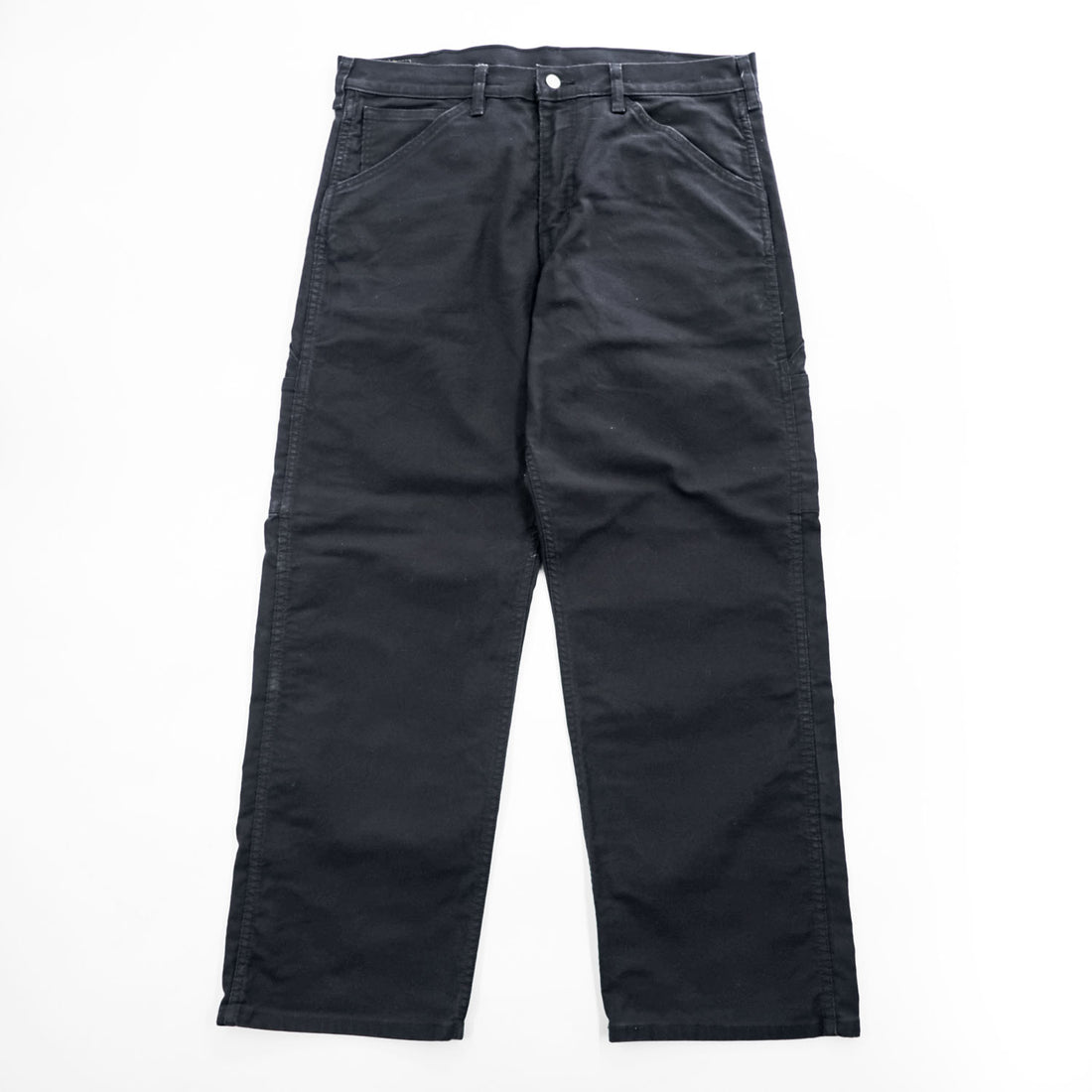 Levi Strauss cargo work pants, size L, black canvas, wide fit, workwear fit, duck fabric, A1136-0001